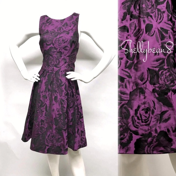 ❌❌SOLD❌❌ BETSEY JOHNSON Black Roses Dress 8 10 - Picture 4 of 8